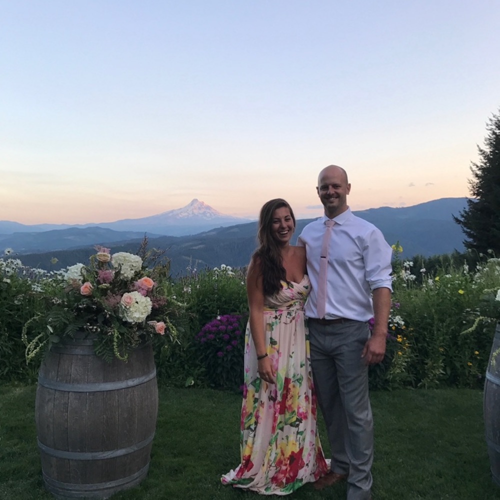 Blush Pink Floral maxi gown